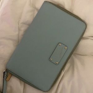 Kate spade travel wallet Tiffany blue
